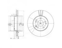 ON FREN DISKI TAKIM HAVA SOGUTMALI C124 - W124 - W201 - A124 93 - 95