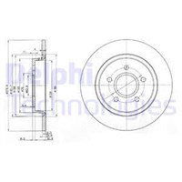 ARKA FREN DISKI TAKIM DUZ 280MM FOCUS - C - MAX - KUGA 2010>