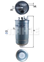 YAKIT FILTRESI [DIZEL] GOLF4 - BORA - LT35 - A3 - TOLEDO - PASSAT 1Z - AGR - AHF - ALH - ANJ - AVR - AVF 1.9 - 2.5 TDI 97 - 