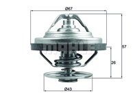 TERMOSTAT 87°C GOLF4 - BORA - PASSAT - CADDY - T4 ABL - AGR - AFN - ALH - AVF - BJB - BKC 1.9 TDI