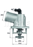 TERMOSTAT ASTRA G - ZAFIRA A - TIGRA A - CORSA B - X16XE - X14XE