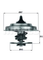 TERMOSTAT 79°C T4 - LT35 - CRAFTER AAB - AJA - ACV - AJT - AHD - ANJ - AVR 2.4 D - 2.5 TDI 91 - 