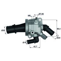 TERMOSTAT [KOMPLE - UZUN TIP] CORSA C - COMBO - MERIVA 1.3 CDTI ALBEA - DOBLO - PALIO - 1.3