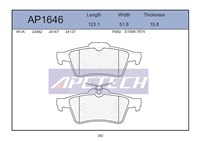 ARKA FREN BALATASI CONNECT - FOCUS II - III - C - MAX - VECTRA C - LAGUNA - S40 - 508 2002 - 