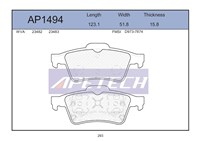 ARKA FREN BALATASI CONNECT - FOCUS II - III - C - MAX - VECTRA C - LAGUNA - S40 - 508 2002 - 